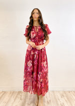 Meet Me In Santorini Wild Rose Maxi Dress | Rose