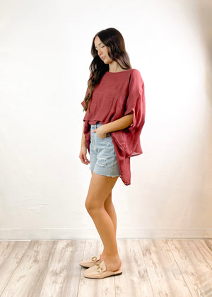 In The Roses Layered Tunic Top | Terracotta