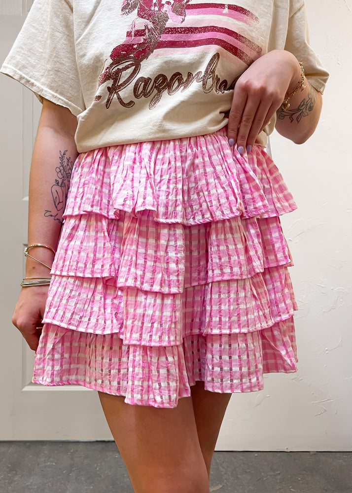 Meet Me In Santorini Delilah Skirt | Pink