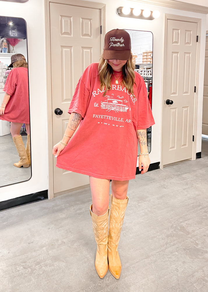 Livy Lu Arkansas Razorback Stadium Tee | Cardinal