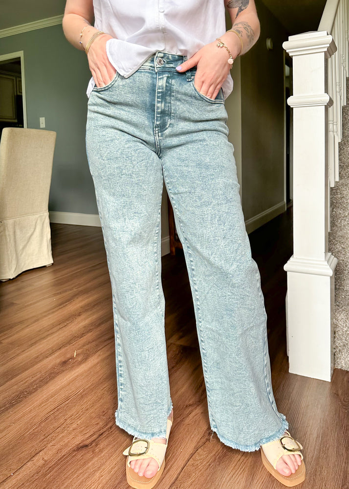 Down South Denim WideLeg Vintage Blue Jeans