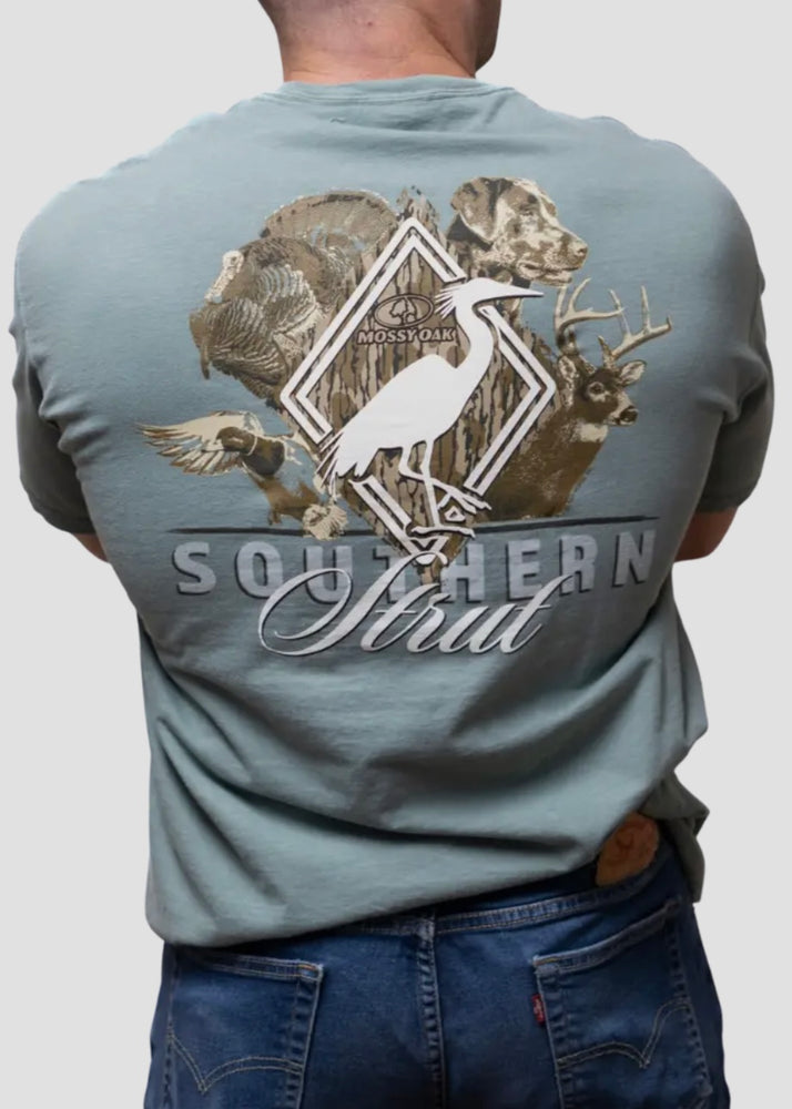 Southern Strut Mossy Oak Southern Hunt Tee | Cypress Green