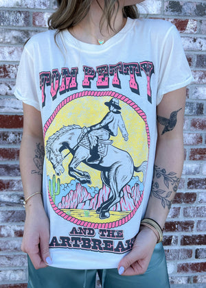 Recycled Karma Tom Petty Live 1977 SS Tee | White