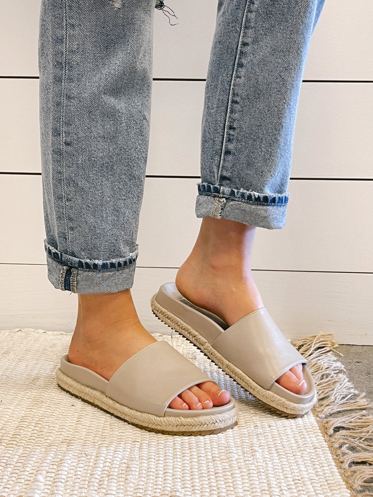 Shu Shop Crisanta Slide Sandal | Taupe