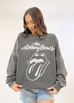 Recycled Karma the Rolling Stones Sweatshirt | Black