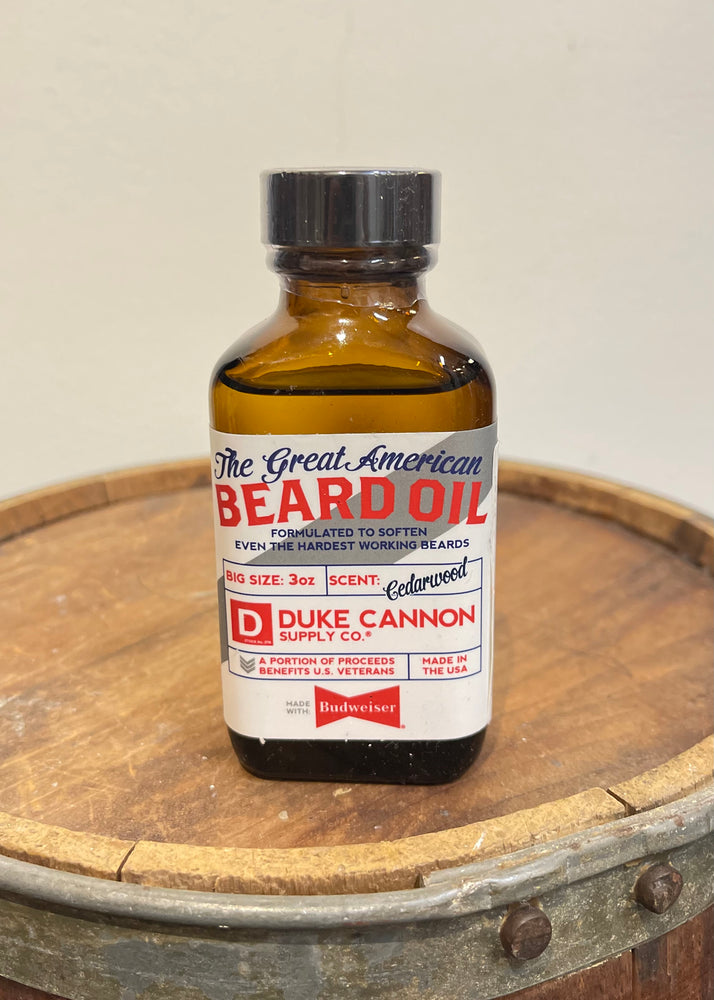 Duke Cannon Budweiser Beard Oil