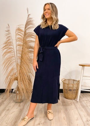 FRNCH Norane Maxi Dress | Bleu Marine