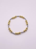 Haute Mess Jewelry Gold & Silver Beaded Bracelet