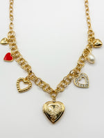 Red Heart Charm Necklace