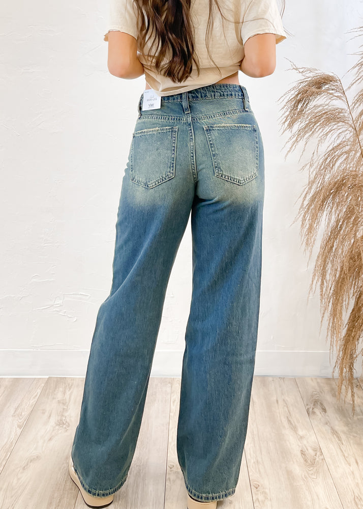 Piper Relaxed High Rise Wide Leg Rigid Jean | Medium