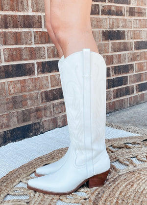 Matisse Agency Western Boots | White