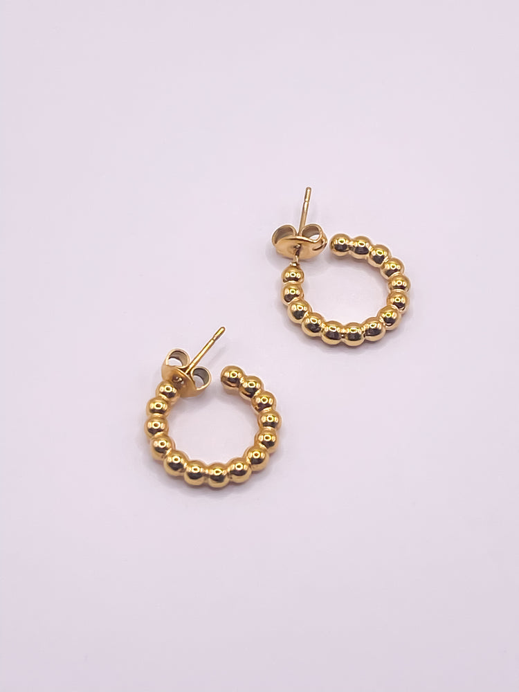 Haute Mess Jewelry Small Beaded Hoops