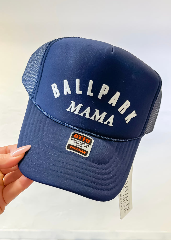 Ballpark Mama Trucker Hat | Navy