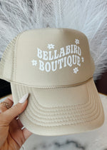 Bellabird Logo Trucker Hat | Tan