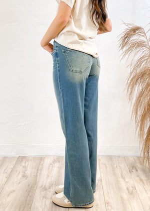 Piper Relaxed High Rise Wide Leg Rigid Jean | Medium