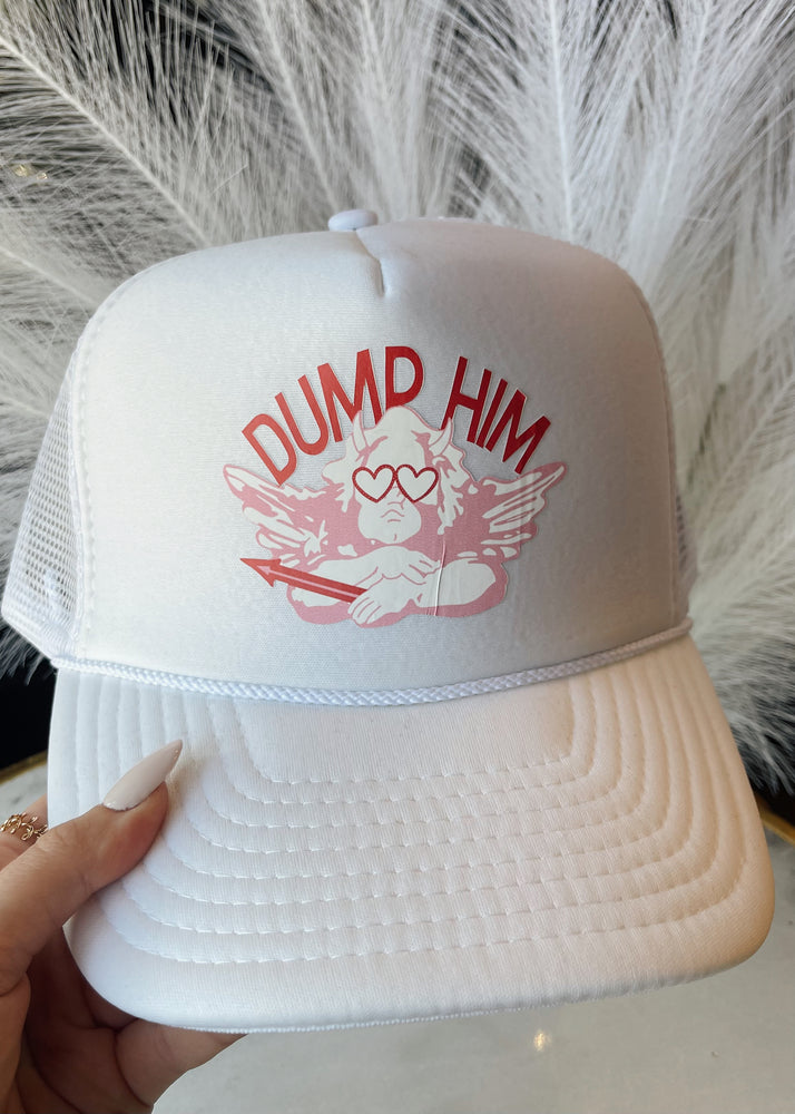 Dump Him Trucker Hat | White