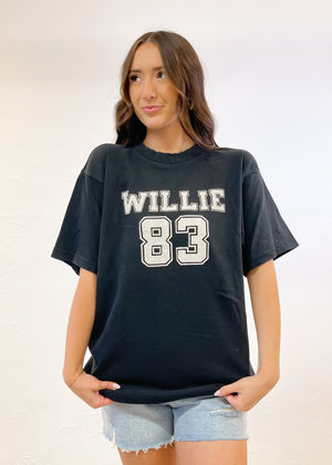 Livy Lu Willie Nelson ‘83 Tour Tee | Black