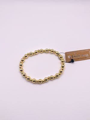 Haute Mess Jewelry Gold Beaded Bracelet