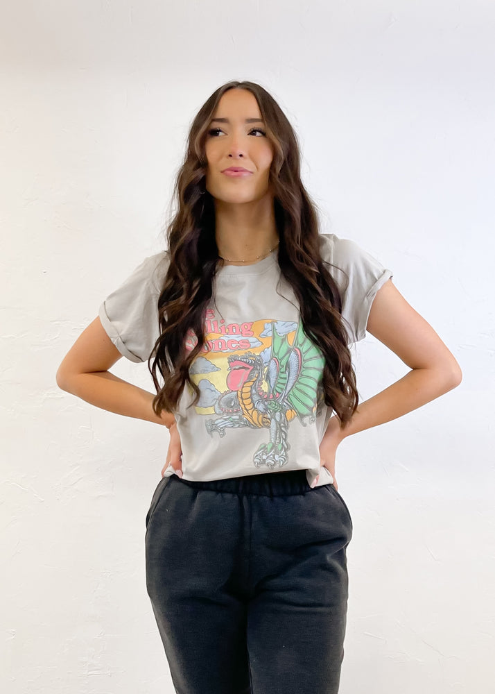 Recycled Karma The Rolling Stones Vintage Dragon Tee | Sand