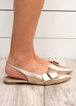 SHUSHOP Audrey Flat | Gold