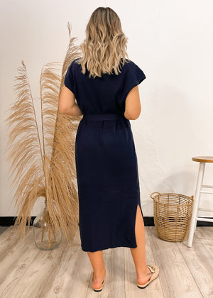 FRNCH Norane Maxi Dress | Bleu Marine