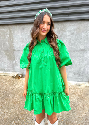 Sincerely Ours Green Springs Poplin Dress