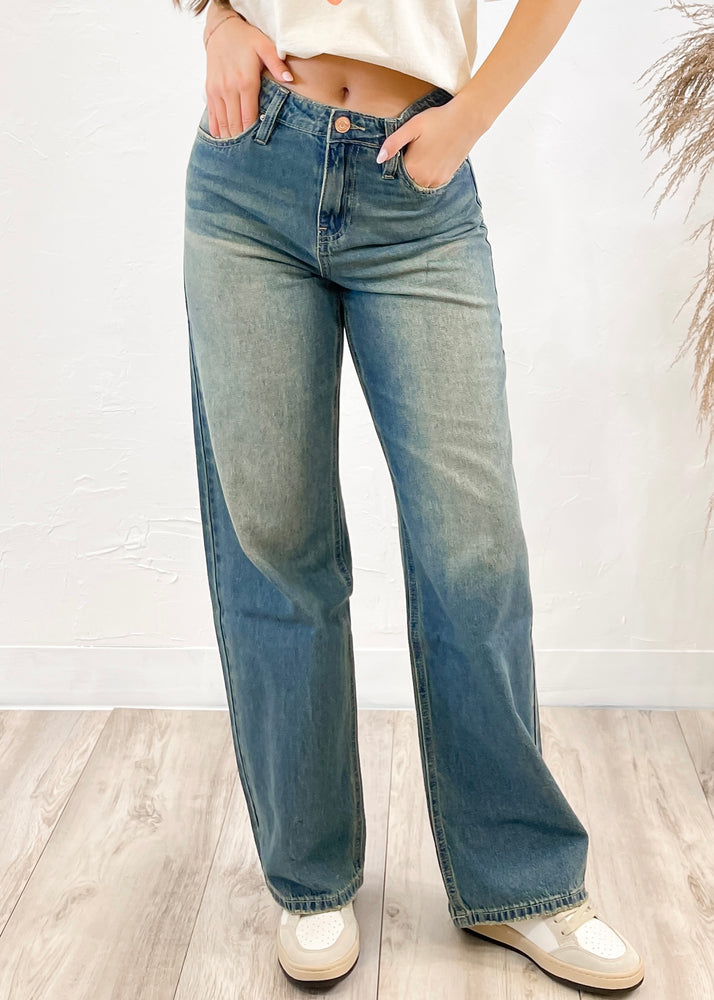 Piper Relaxed High Rise Wide Leg Rigid Jean | Medium