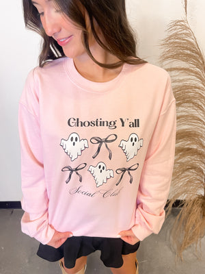 Ghosting Y’all Sweatshirt | Pink