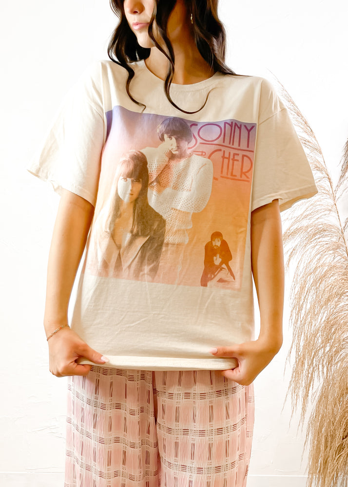 Livy Lu Sonny & Cher Gradient Tee | Off White