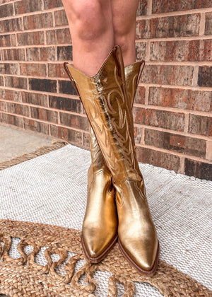 Matisse Agency Western Boots | Gold