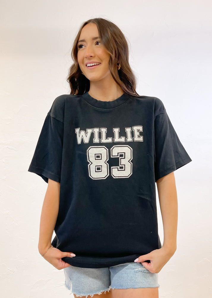 Livy Lu Willie Nelson ‘83 Tour Tee | Black