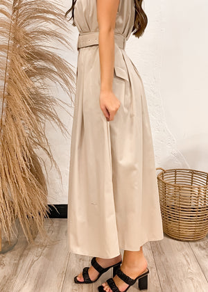 Get To Business Maxi Dress | Natural