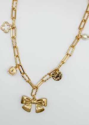 Bow Charm Necklace