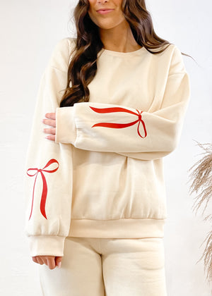 Cutest In Bows Sweatshirt | Cream