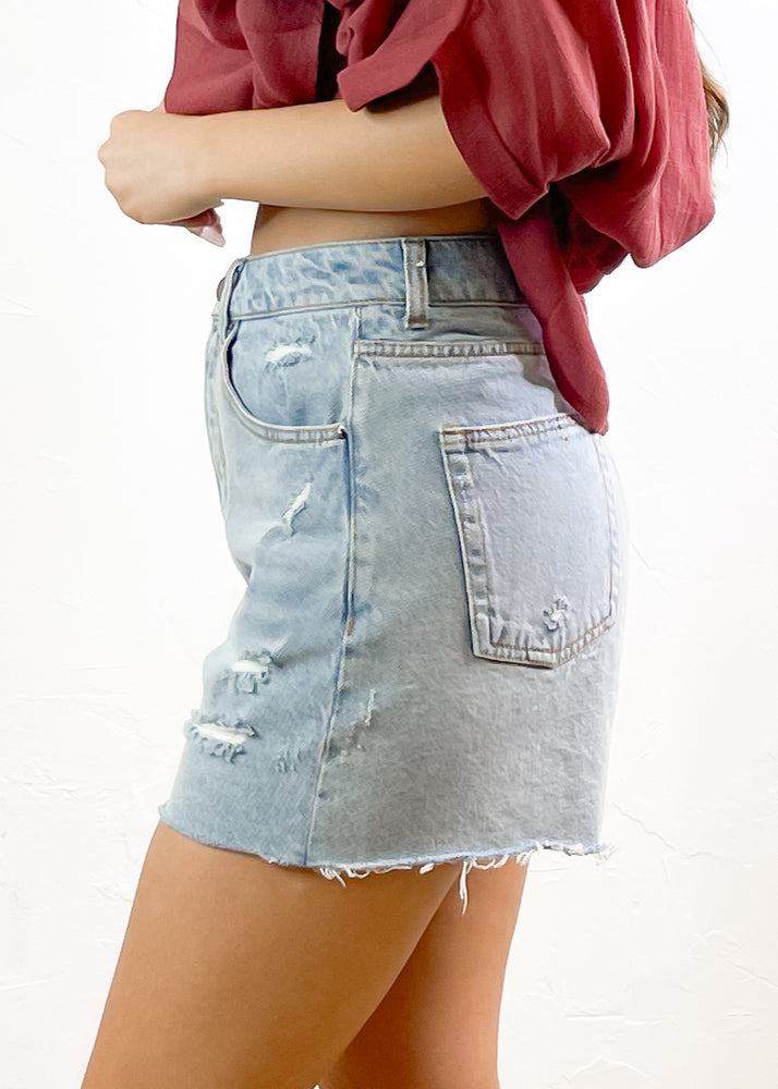 Velvet Heart Fargo Mid Rise Cut-Off Short | Light Denim