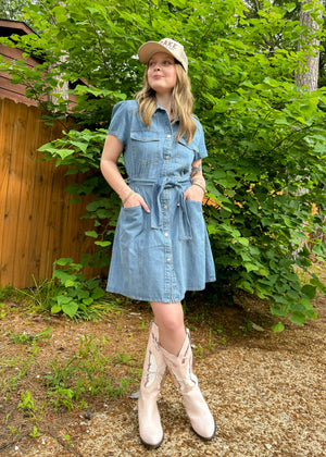 Velvet Heart Fonda Vintage Dress | Medium Denim