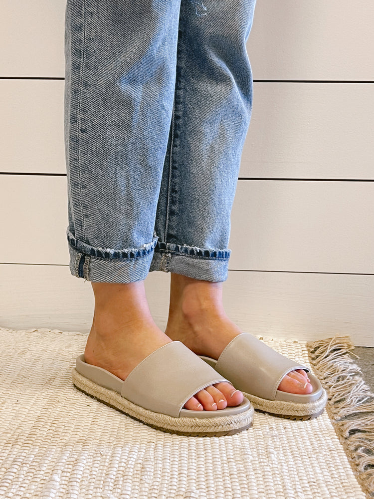 Shu Shop Crisanta Slide Sandal | Taupe