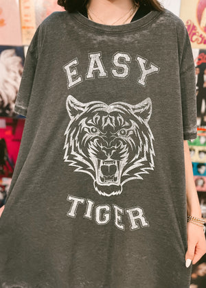 Recycled Karma Easy Tiger Dress | Vintage Black