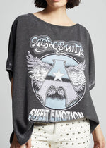 Recycled Karma Aerosmith Sweet Emotion Sweatshirt | Black