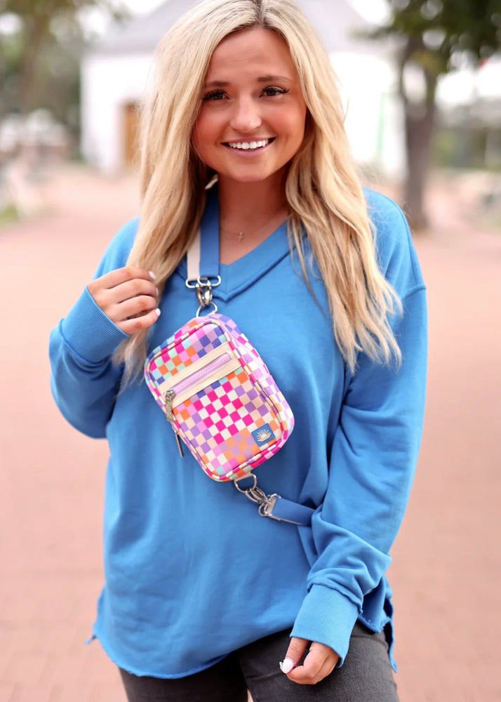 Jadelynn Brooke Crossbody Purse | Happy Checkered