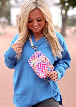 Jadelynn Brooke Crossbody Purse | Happy Checkered