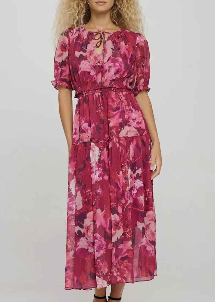 Meet Me In Santorini Wild Rose Maxi Dress | Rose